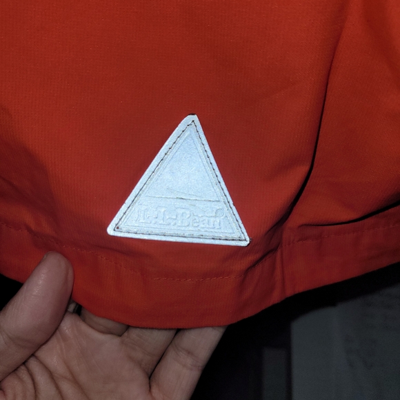 LL Bean Youth Large 14–16 Hooded Jacket Red Ski Rain Windbreaker Outdoor Coat - Picture 6 of 6